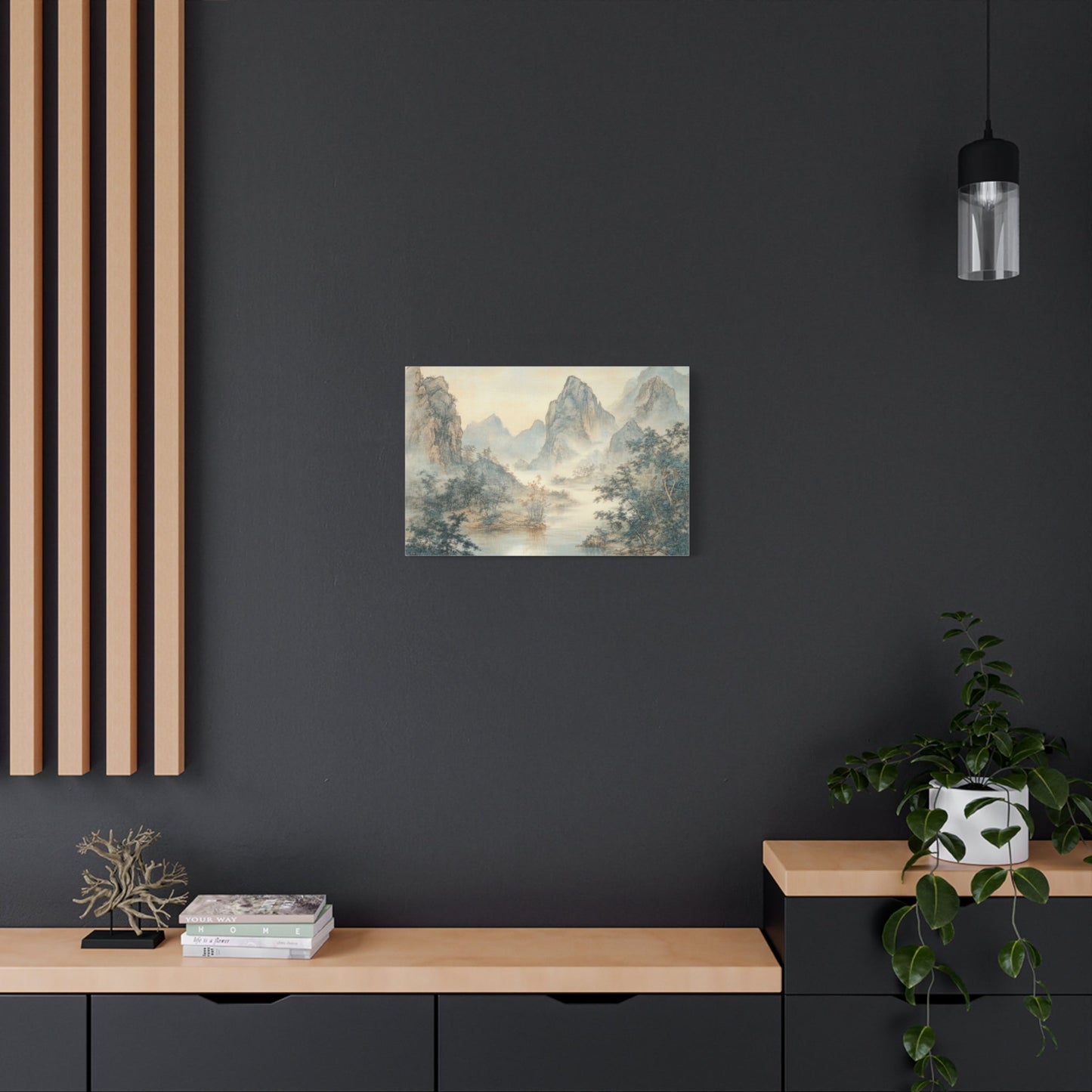 Misty Chinese Landscape Serenity - Limited Wall Art - Aestheticanvas