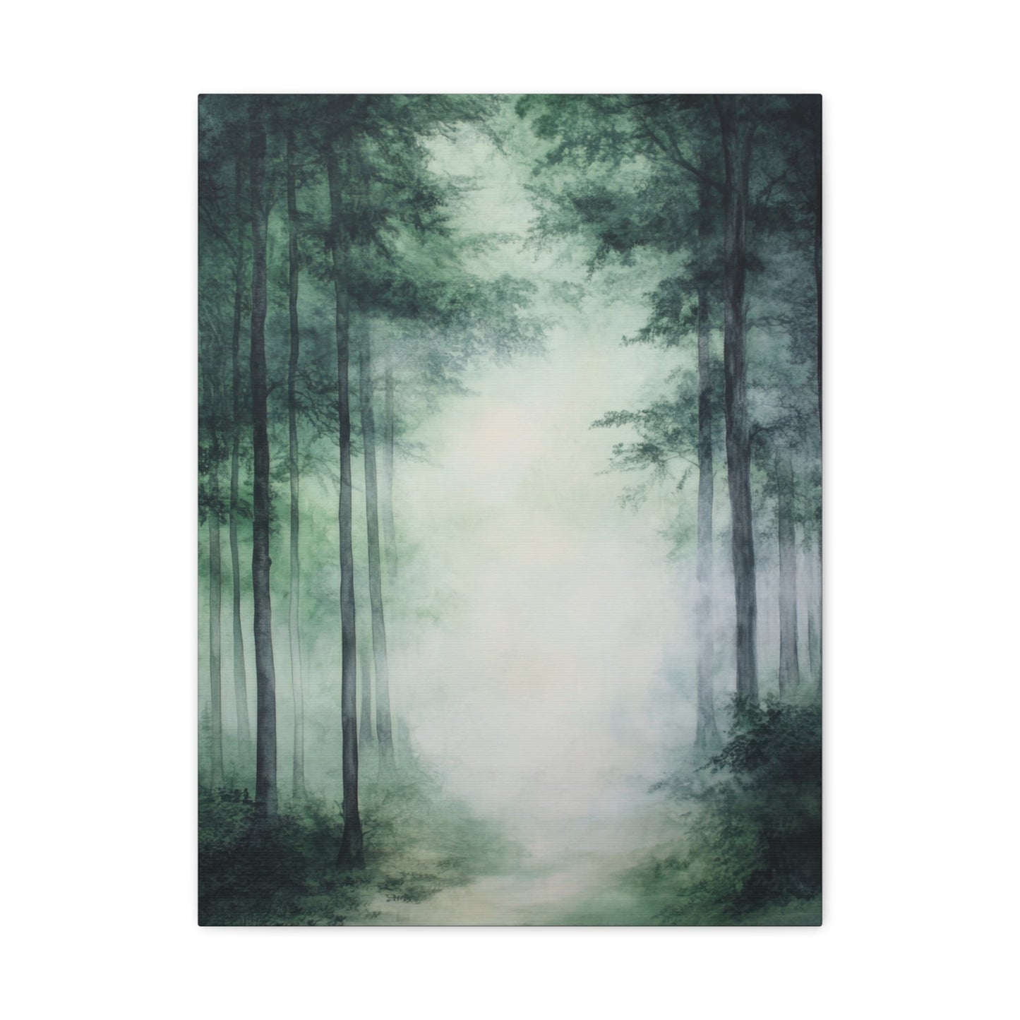 Misty Enchanted Forest Pathway - Landscape Wall Art - Aestheticanvas