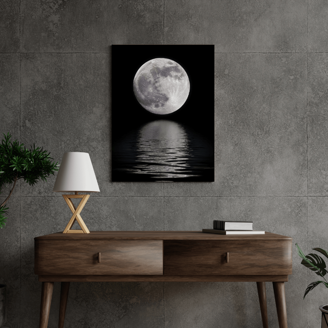 Moonlit Serenity - Night Sky Wall Art - Aestheticanvas