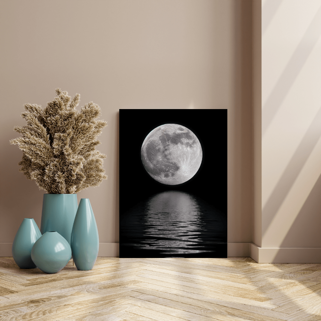 Moonlit Serenity - Night Sky Wall Art - Aestheticanvas