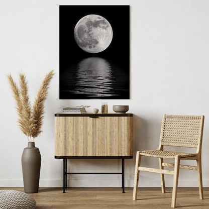 Moonlit Serenity - Night Sky Wall Art - Aestheticanvas