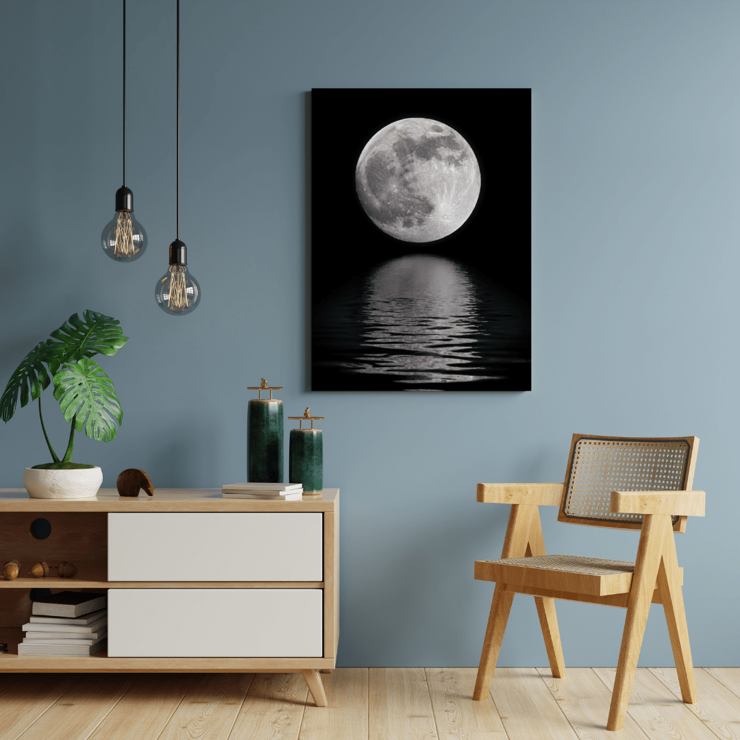 Moonlit Serenity - Night Sky Wall Art - Aestheticanvas