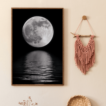 Moonlit Serenity - Night Sky Wall Art - Aestheticanvas