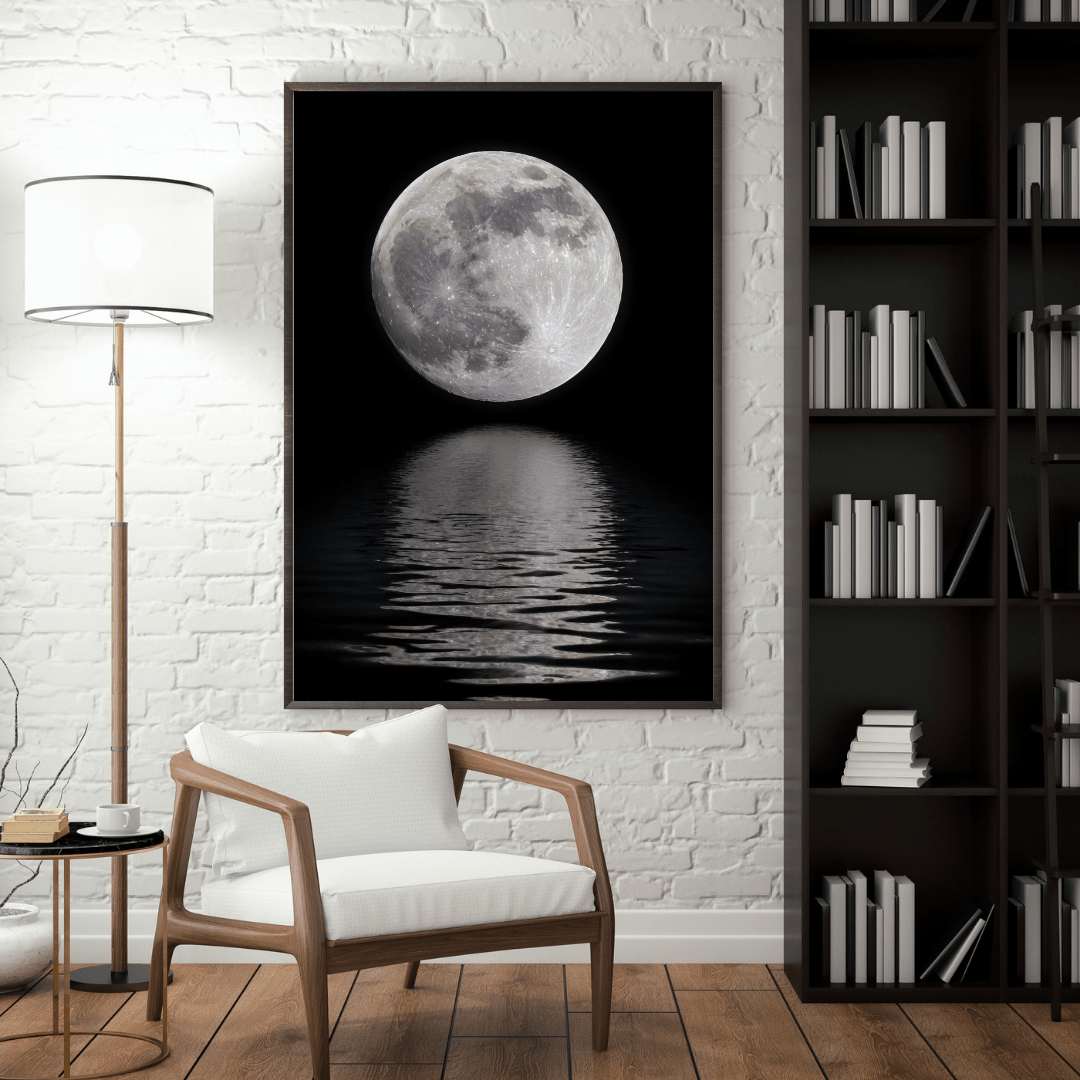 Moonlit Serenity - Night Sky Wall Art - Aestheticanvas