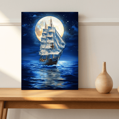 Moonlit Voyage - Limited Wall Art - Aestheticanvas