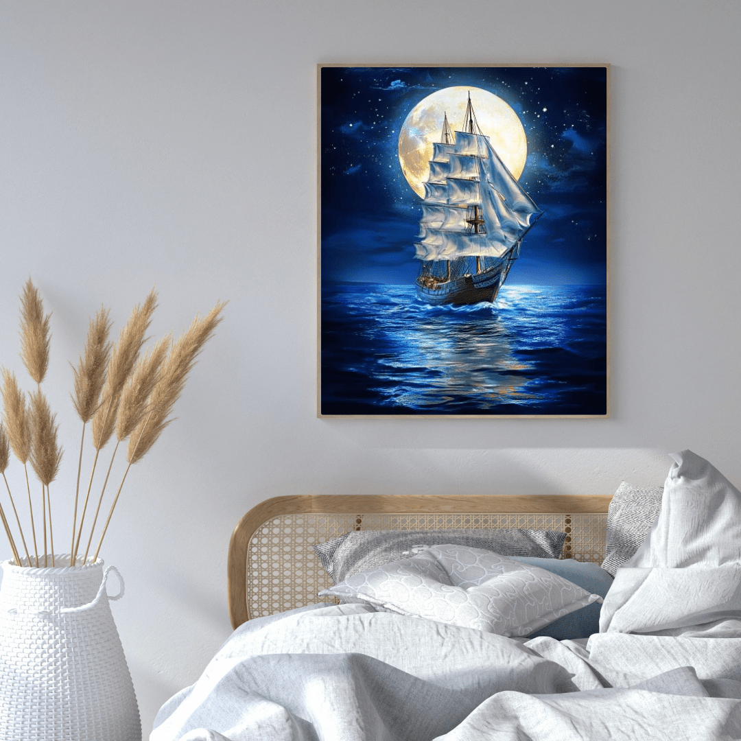 Moonlit Voyage - Limited Wall Art - Aestheticanvas