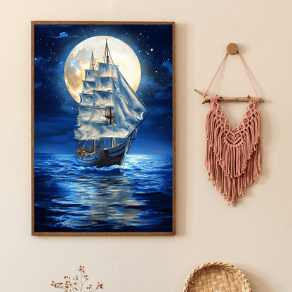 Moonlit Voyage - Limited Wall Art - Aestheticanvas