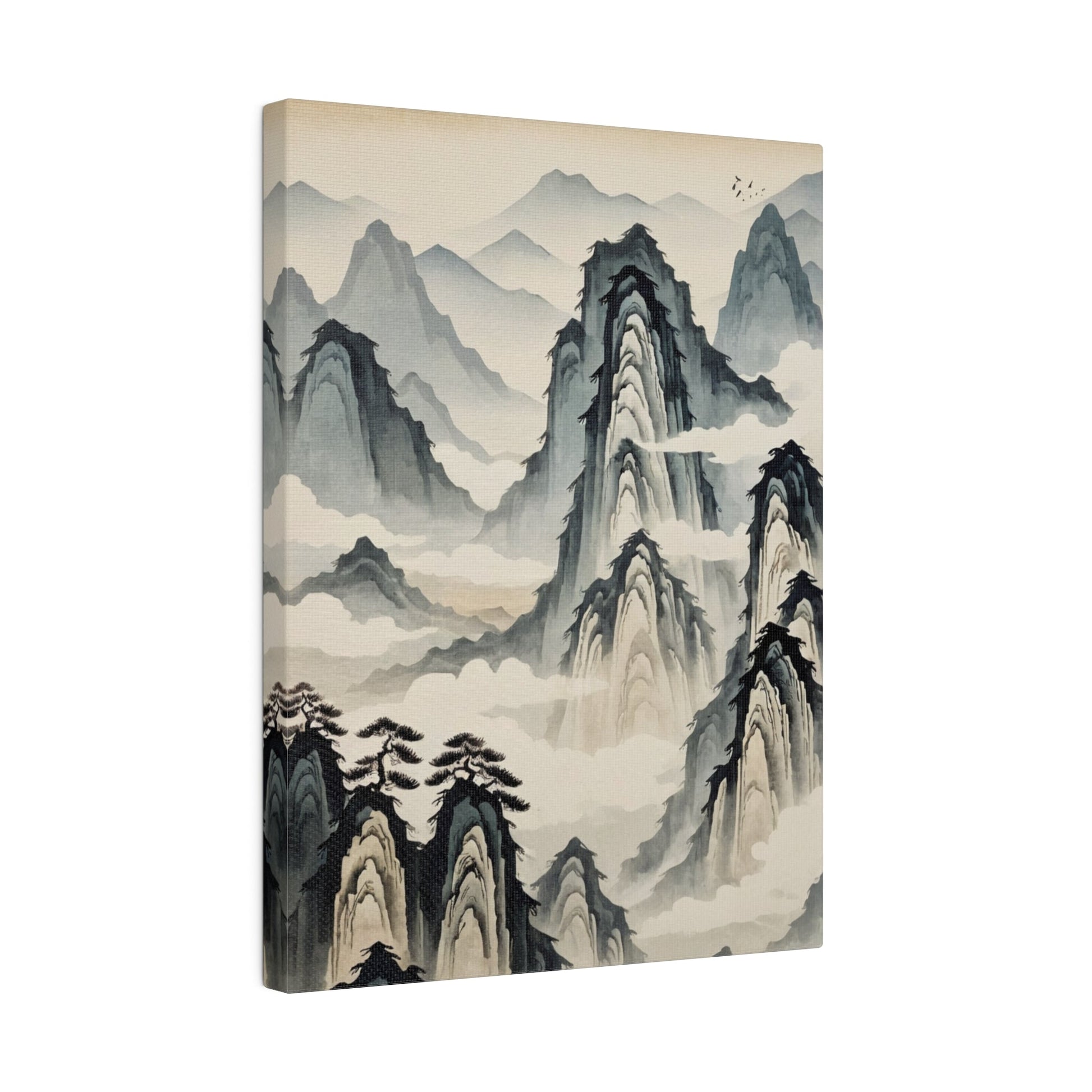 Mountains In The Clouds - Chinese Wall Art - Aestheticanvas