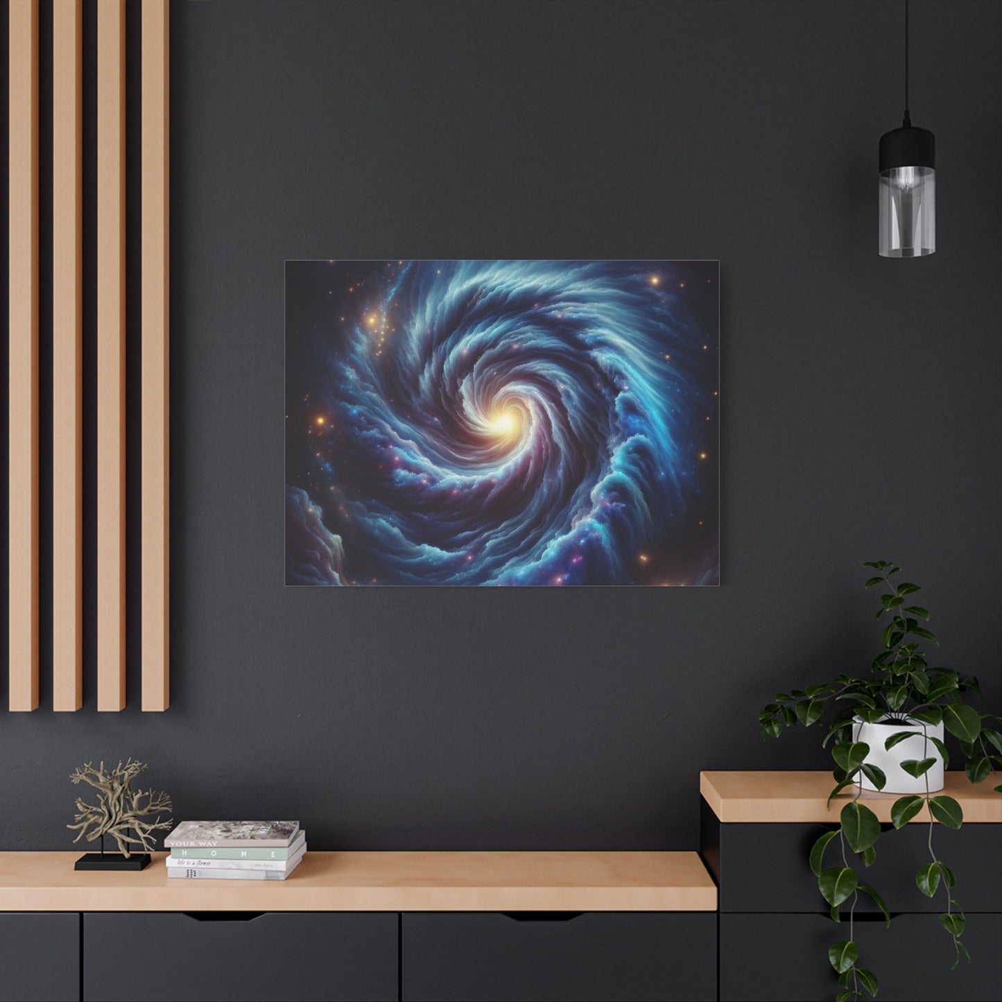 Mystical Spiral Galaxy - Space Wall Art - Aestheticanvas