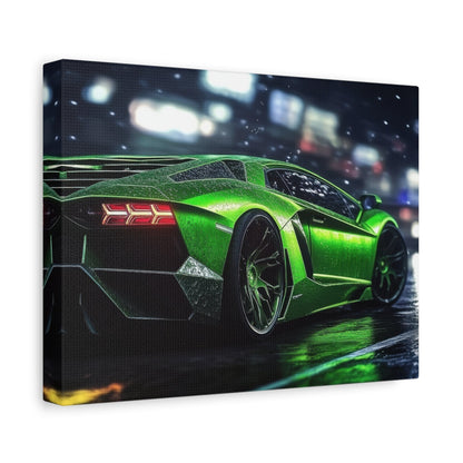 Neon Night Lamborghini Aventador - Car Wall Art - Aestheticanvas