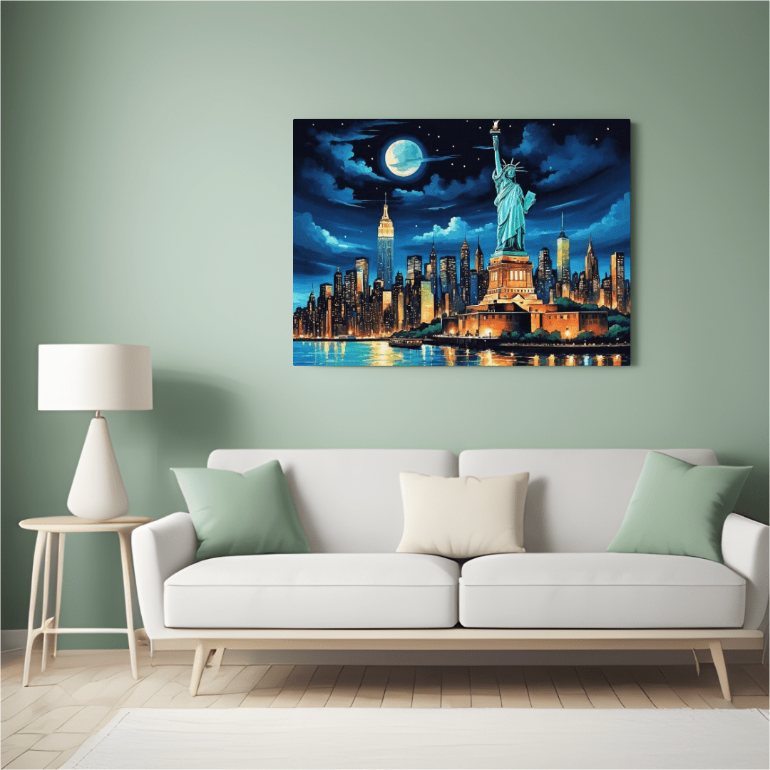 New York City at Night - Wall Art - Aestheticanvas