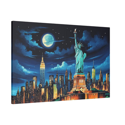 New York City at Night - Wall Art - Aestheticanvas