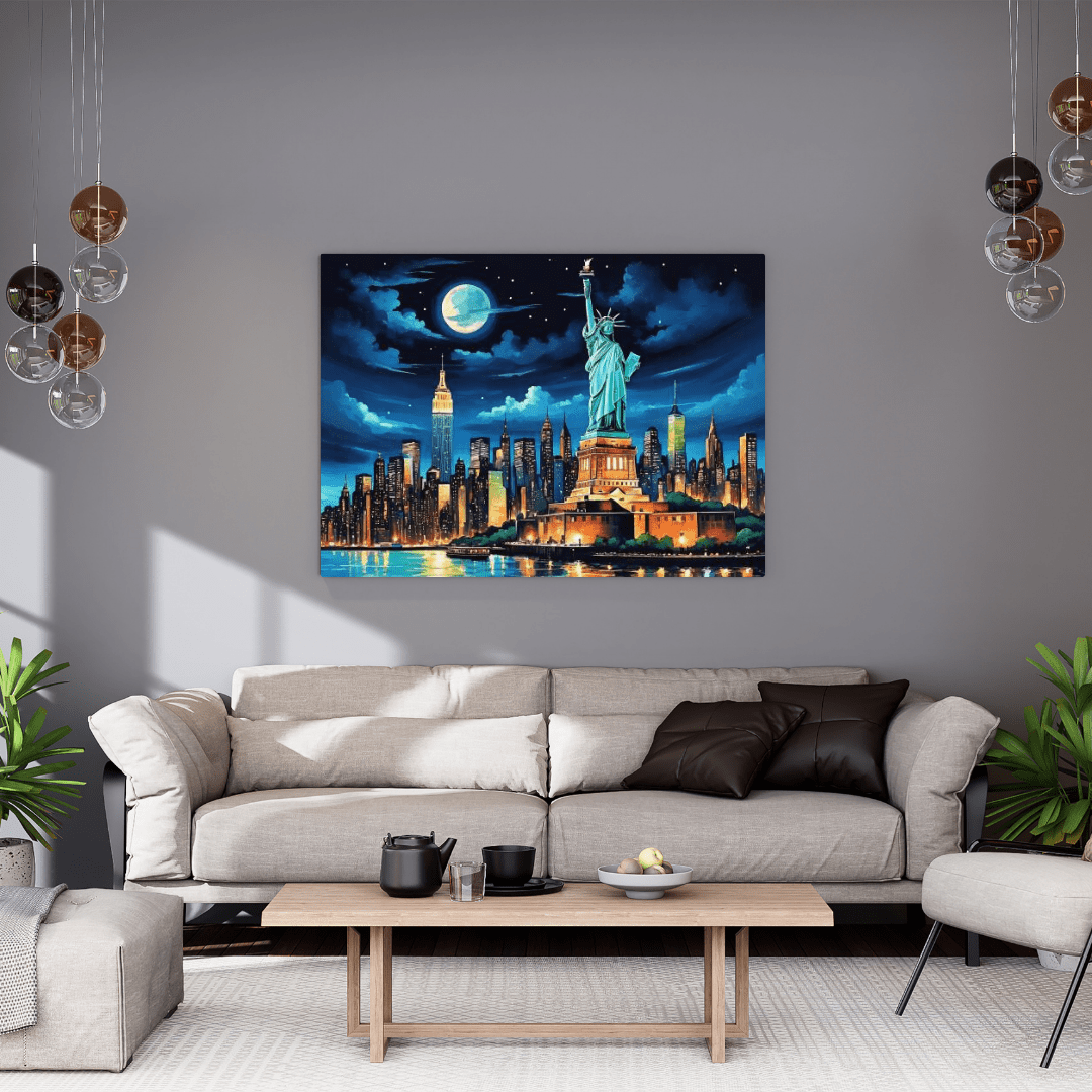 New York City at Night - Wall Art - Aestheticanvas