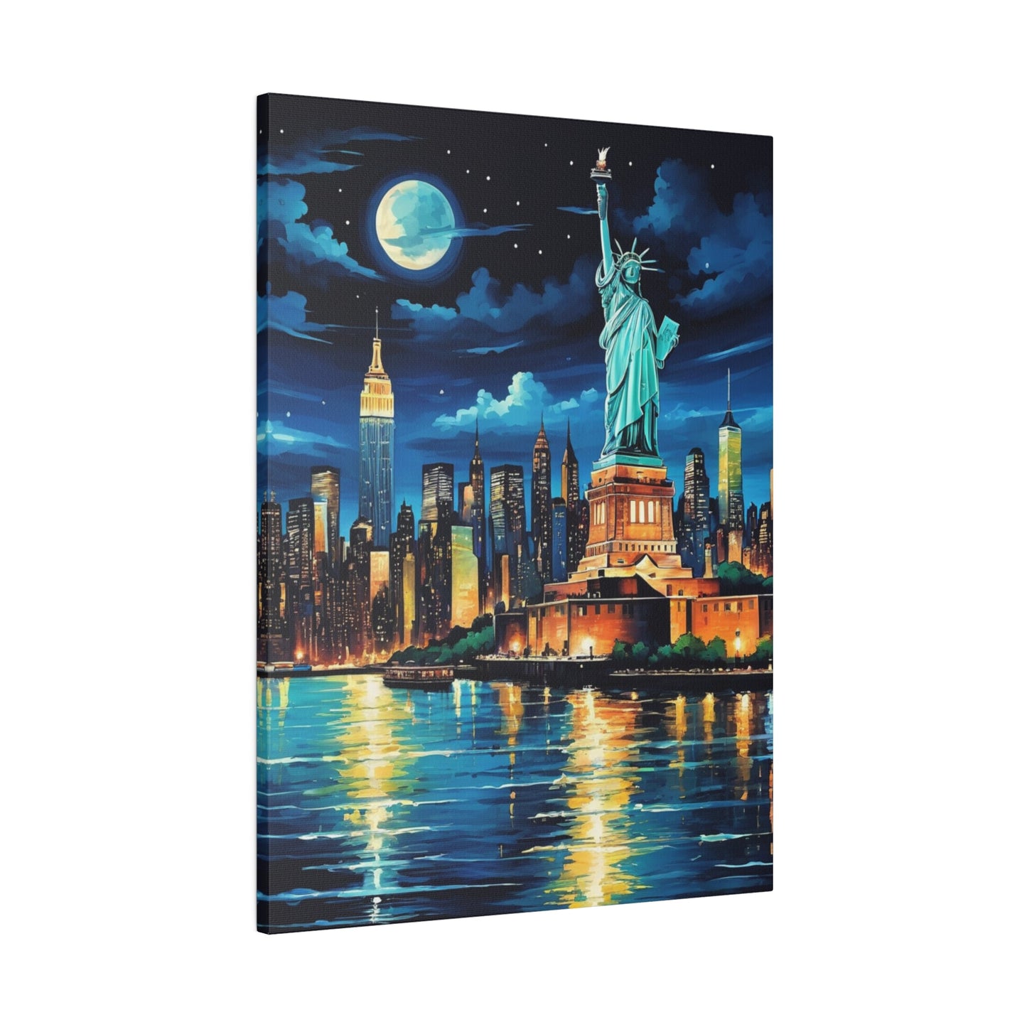 New York City at Night - Wall Art - Aestheticanvas