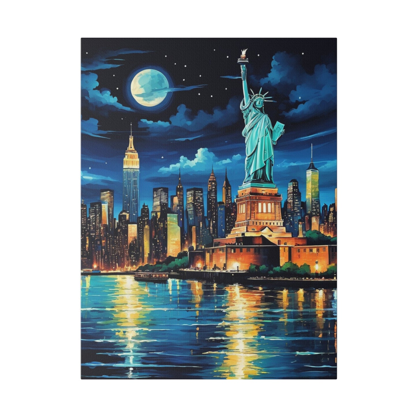 New York City at Night - Wall Art - Aestheticanvas