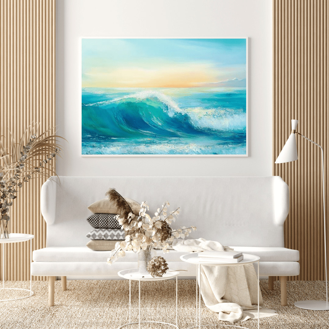 Ocean's Tranquil Dawn - Seascape Wall Art - Aestheticanvas