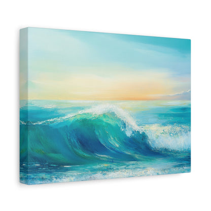 Ocean's Tranquil Dawn - Seascape Wall Art - Aestheticanvas