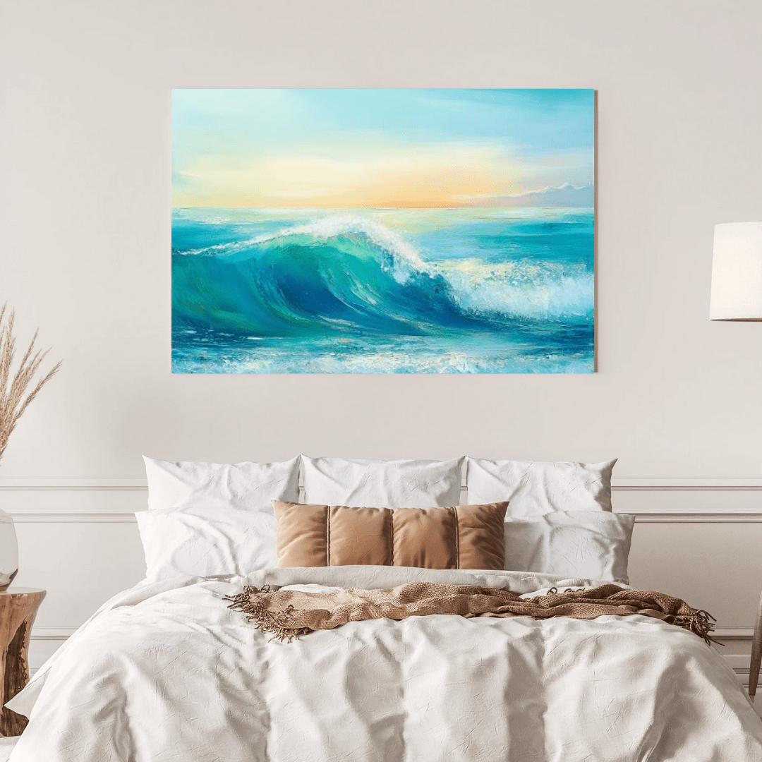 Ocean's Tranquil Dawn - Seascape Wall Art - Aestheticanvas