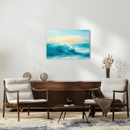 Ocean's Tranquil Dawn - Seascape Wall Art - Aestheticanvas