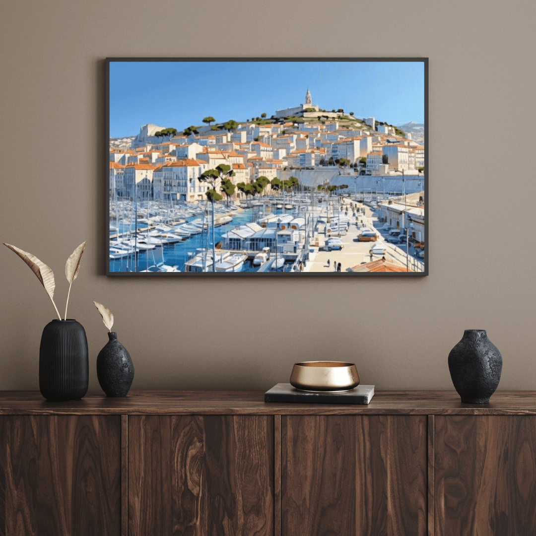 Old Port Of Marseille - City Wall Art - Aestheticanvas