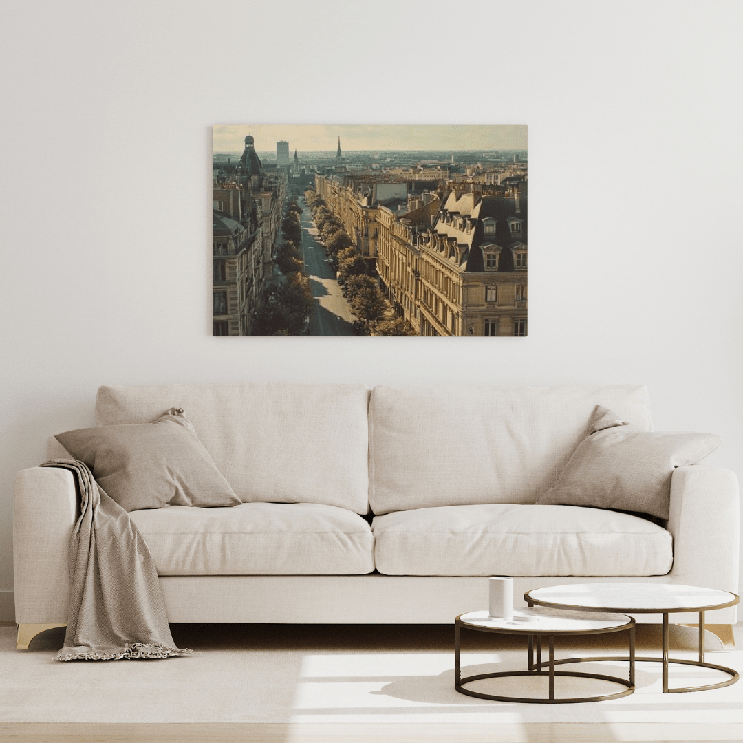 Parisian Boulevard Serenity - Urban Wall Art - Aestheticanvas