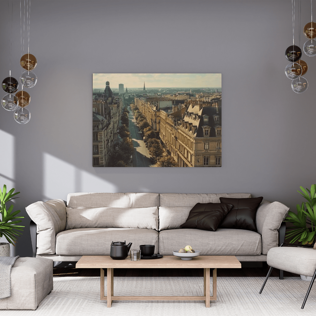 Parisian Boulevard Serenity - Urban Wall Art - Aestheticanvas