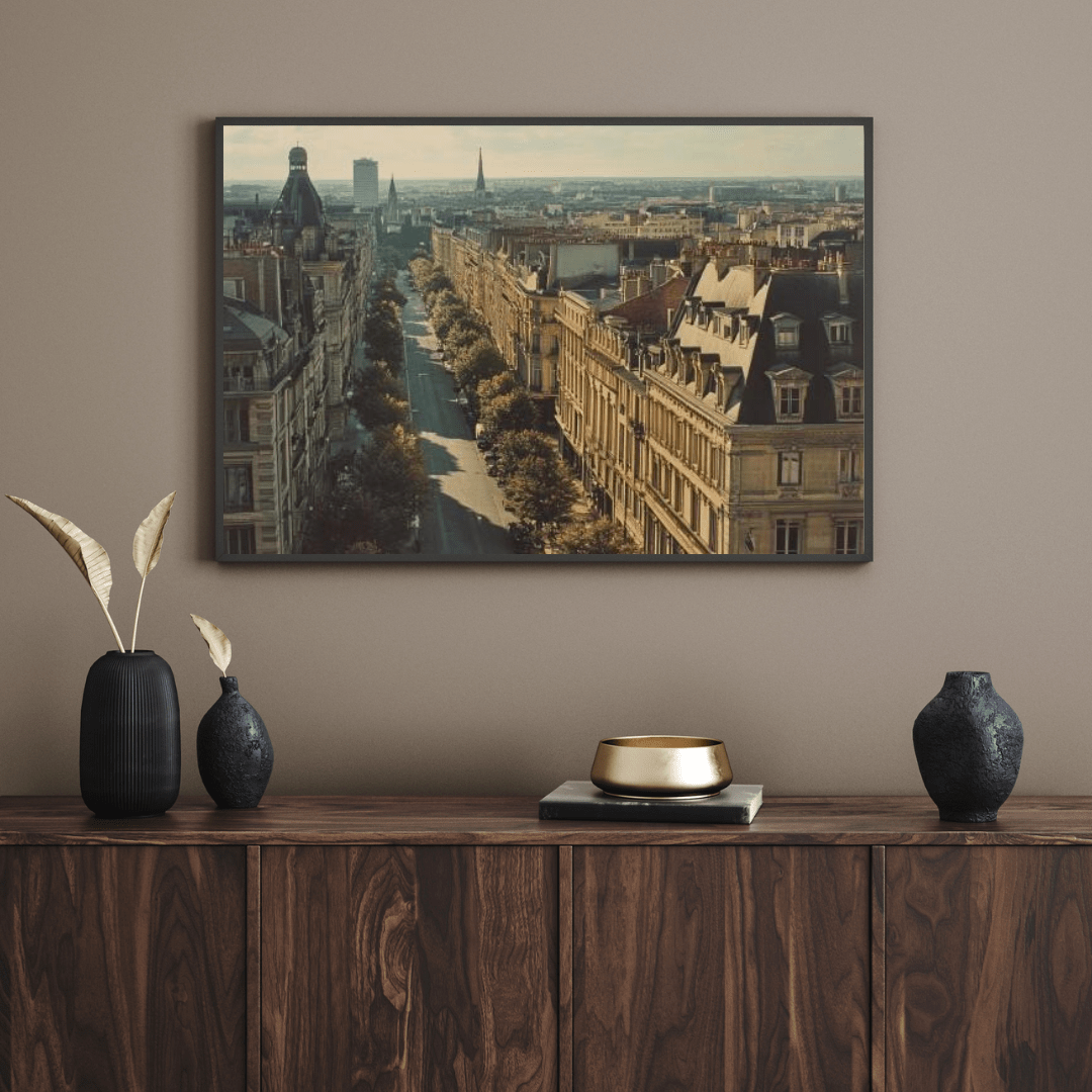 Parisian Boulevard Serenity - Urban Wall Art - Aestheticanvas