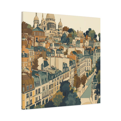 Parisian Charm Sacré - Cœur Basilica - Cityscape Wall Art - Aestheticanvas