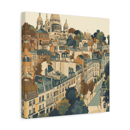 Parisian Charm Sacré - Cœur Basilica - Cityscape Wall Art - Aestheticanvas