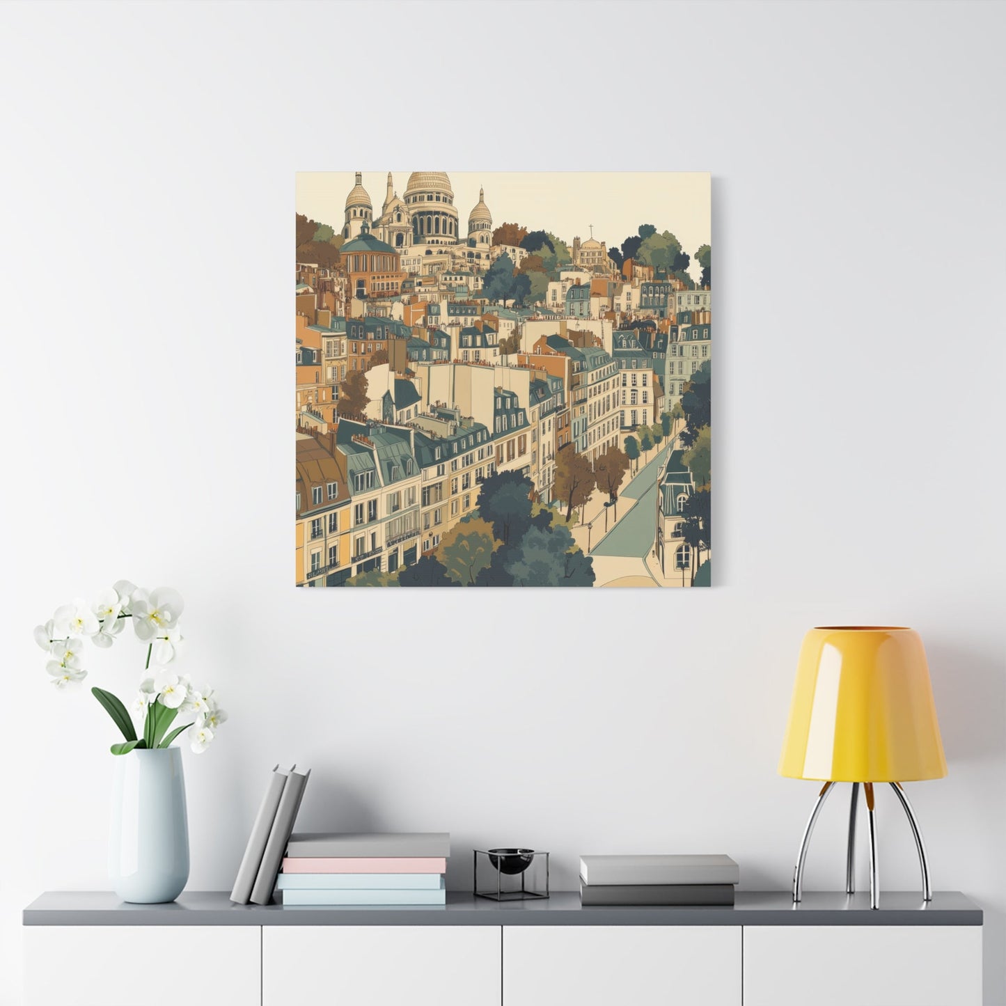 Parisian Charm Sacré - Cœur Basilica - Cityscape Wall Art - Aestheticanvas