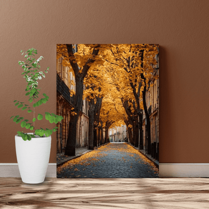 Parisian Golden Autumn - City Wall Art - Aestheticanvas