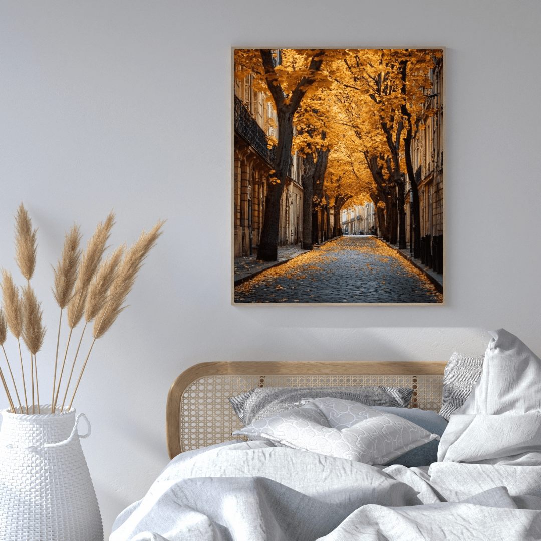 Parisian Golden Autumn - City Wall Art - Aestheticanvas