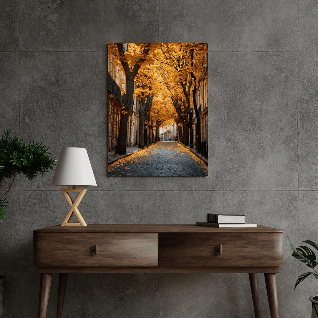 Parisian Golden Autumn - City Wall Art - Aestheticanvas