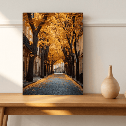 Parisian Golden Autumn - City Wall Art - Aestheticanvas