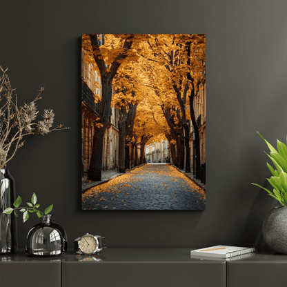 Parisian Golden Autumn - City Wall Art - Aestheticanvas