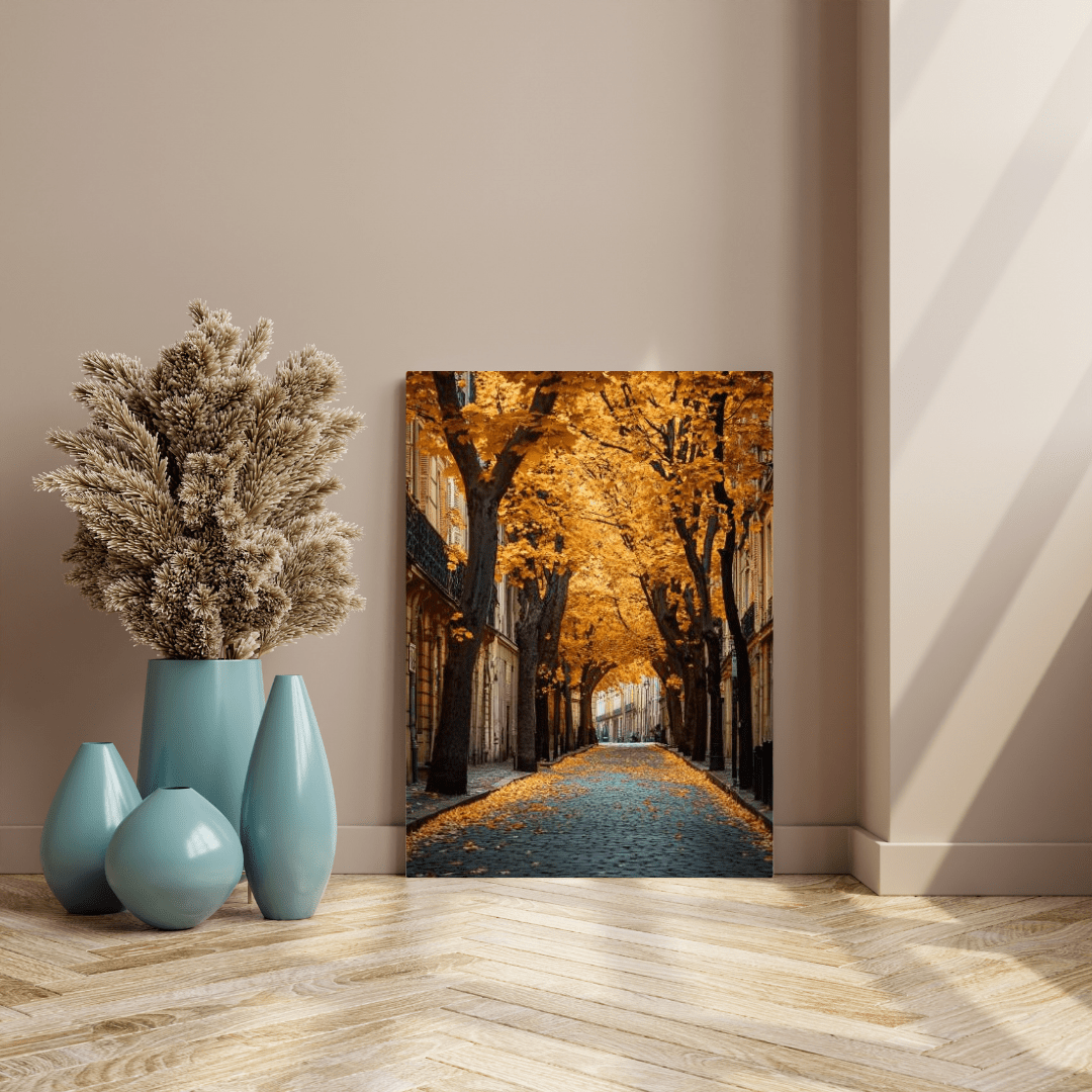 Parisian Golden Autumn - City Wall Art - Aestheticanvas