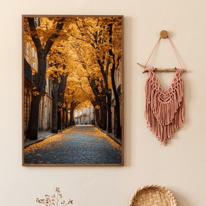 Parisian Golden Autumn - City Wall Art - Aestheticanvas