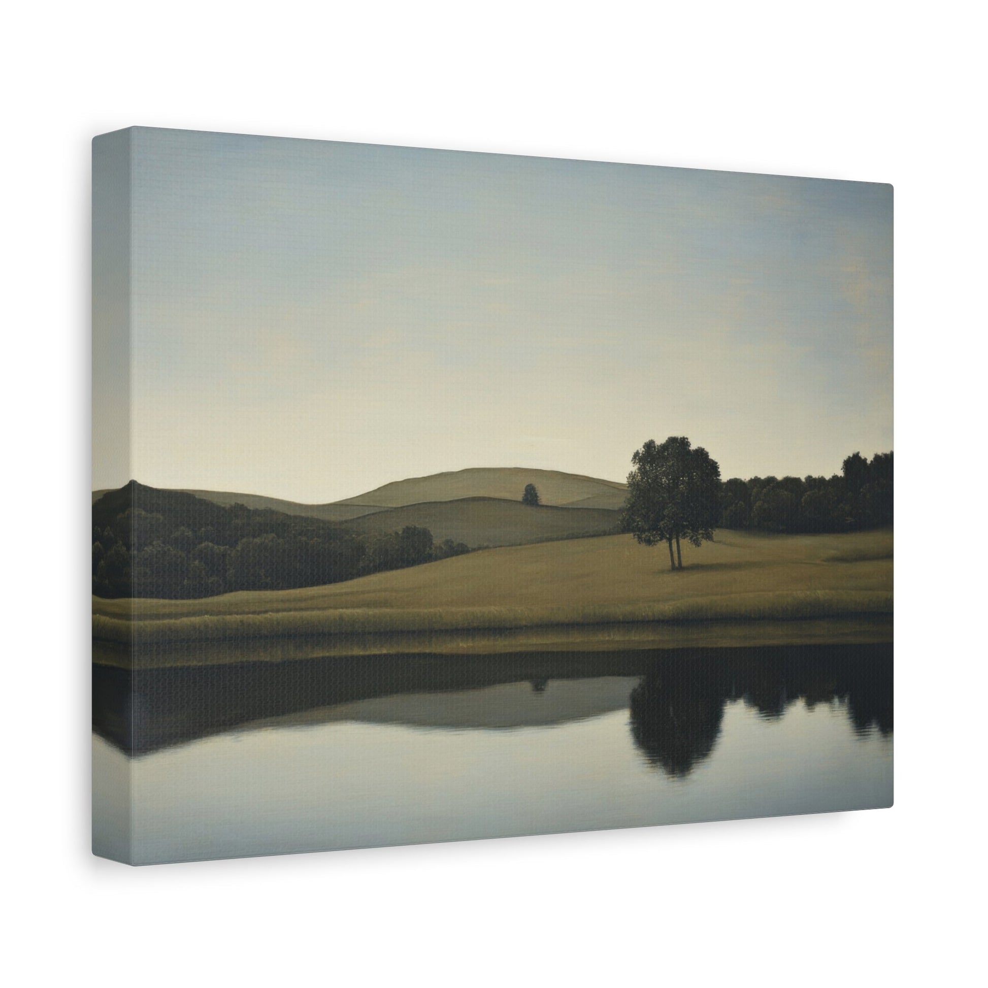 Pastoral Meadow at Sunrise - Landscape Wall Art - Aestheticanvas