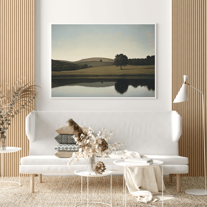 Pastoral Meadow at Sunrise - Landscape Wall Art - Aestheticanvas