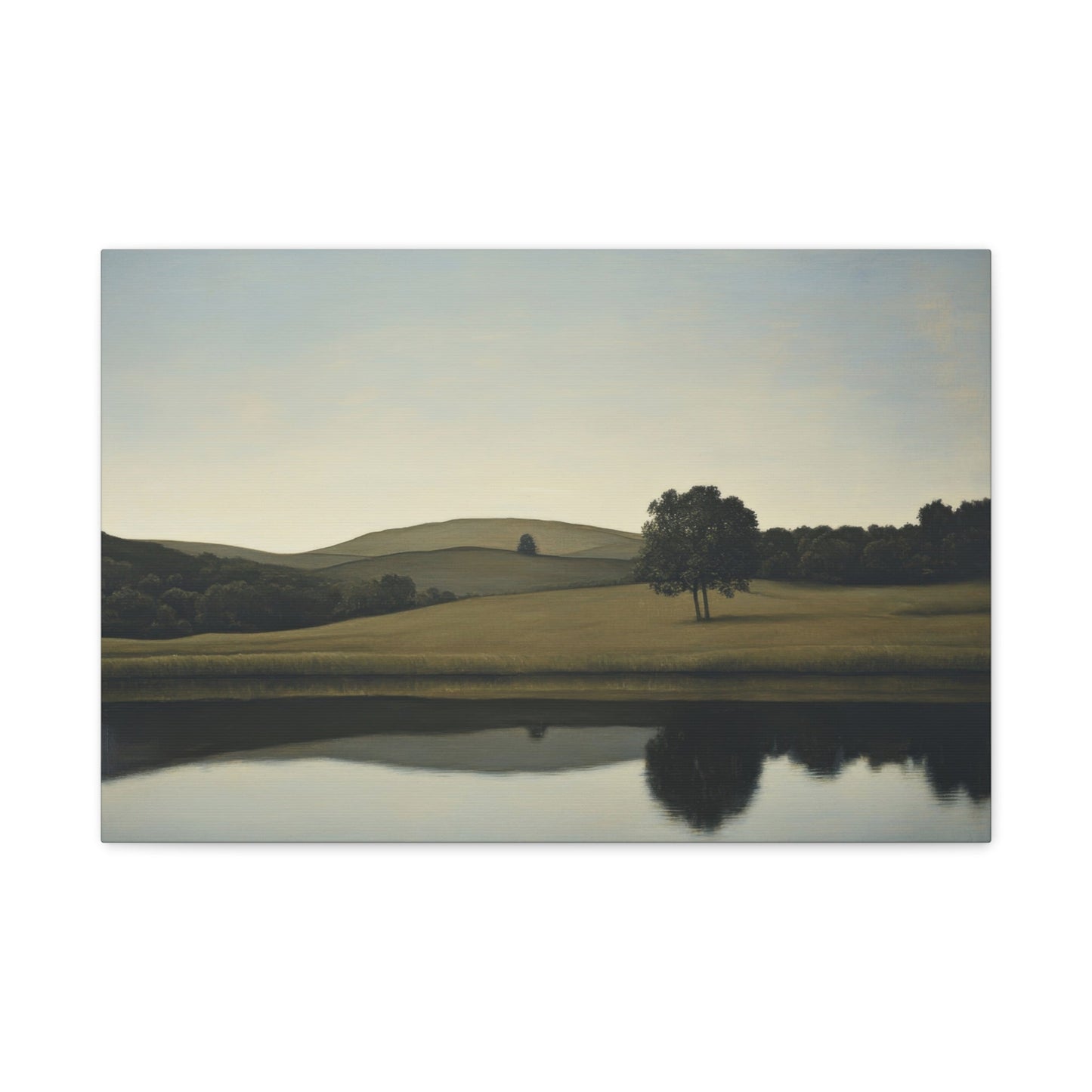 Pastoral Meadow at Sunrise - Landscape Wall Art - Aestheticanvas