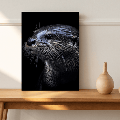 Playful Otter - Wildlife Wall Art - Aestheticanvas