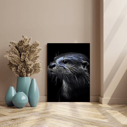 Playful Otter - Wildlife Wall Art - Aestheticanvas