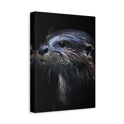 Playful Otter - Wildlife Wall Art - Aestheticanvas