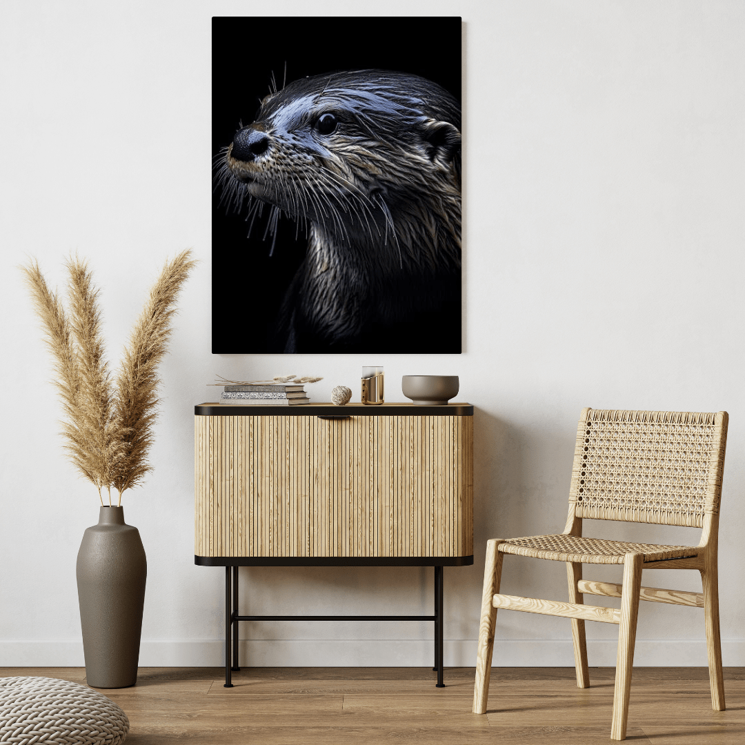 Playful Otter - Wildlife Wall Art - Aestheticanvas