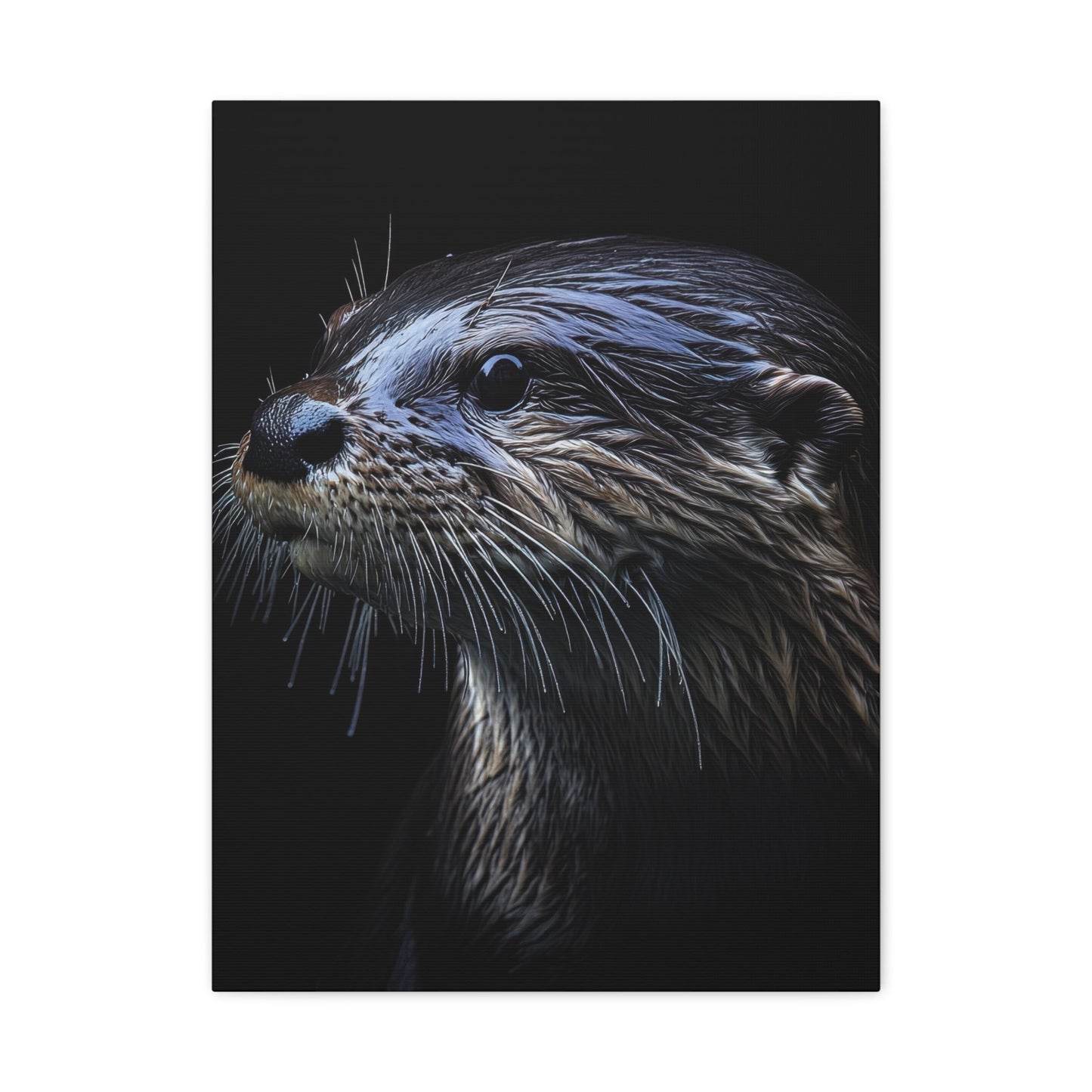 Playful Otter - Wildlife Wall Art - Aestheticanvas