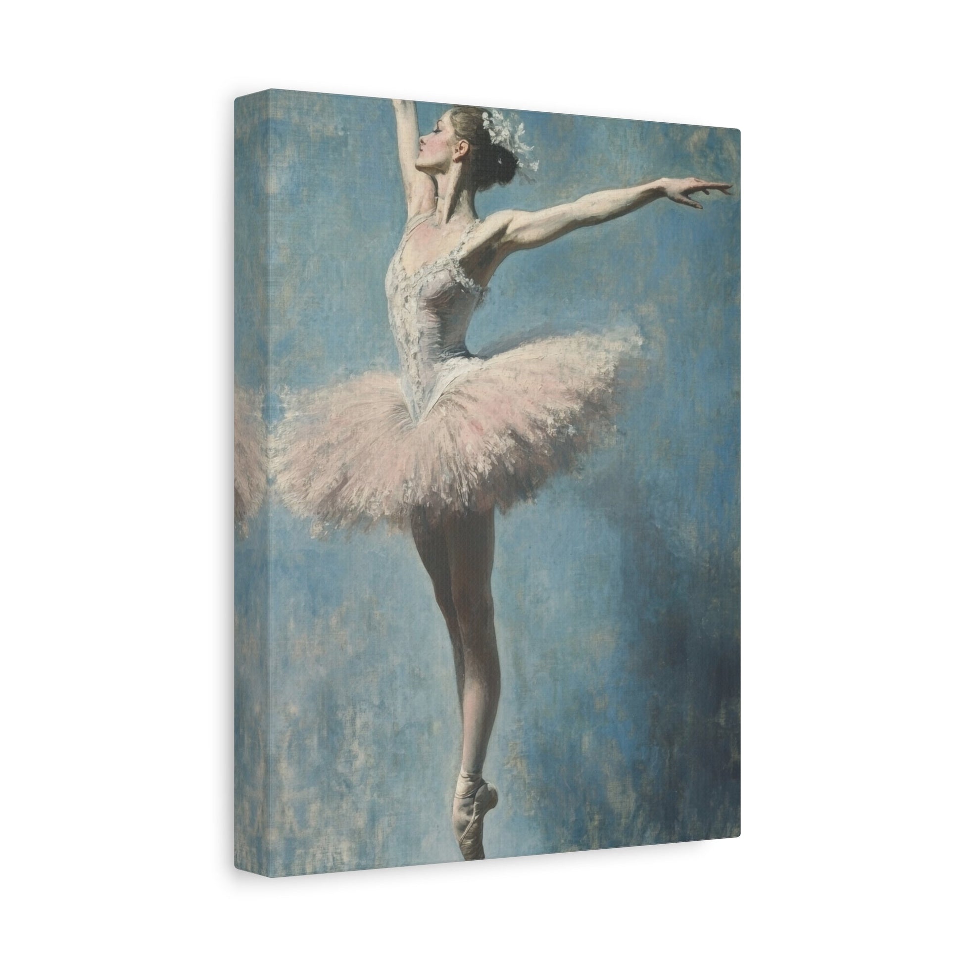 Portrait of a Ballerina in Ballet Pose - Dance Wall Art - Aestheticanvas