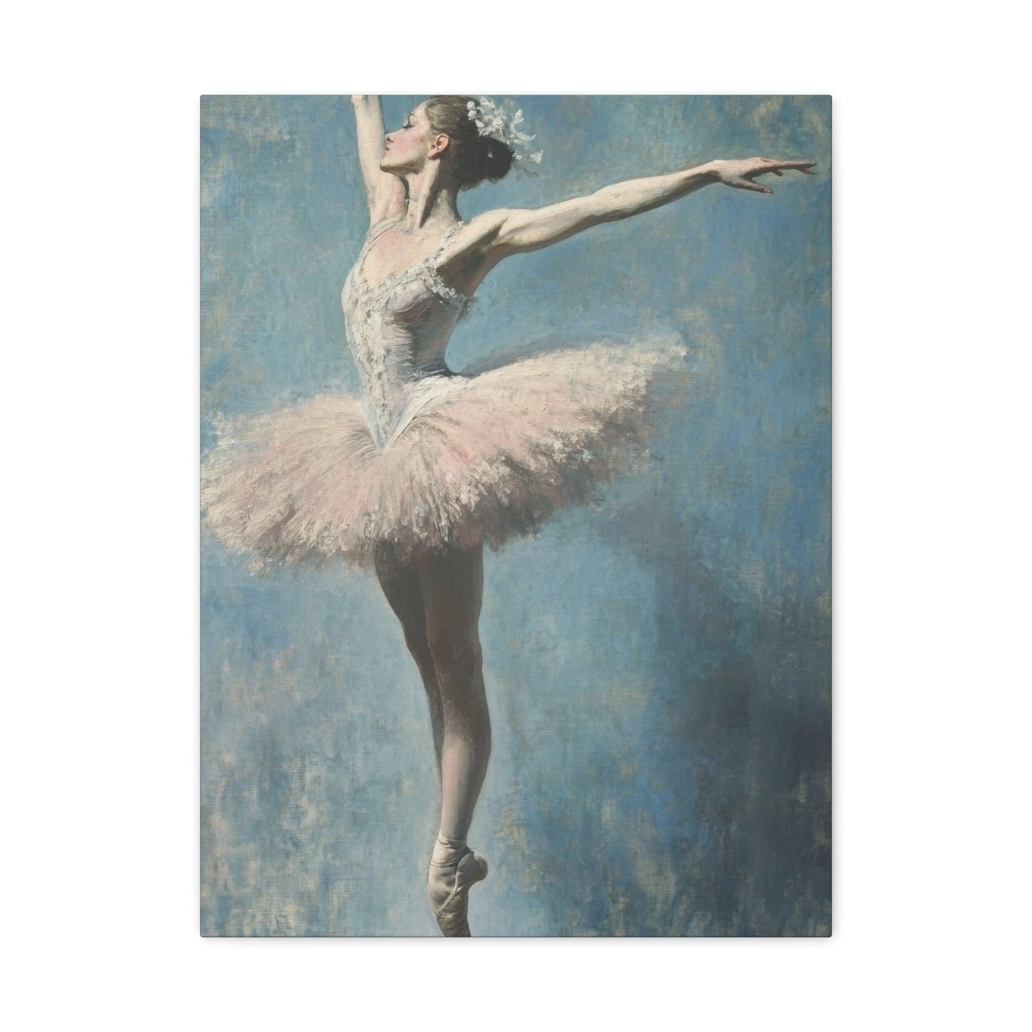 Portrait of a Ballerina in Ballet Pose - Dance Wall Art - Aestheticanvas