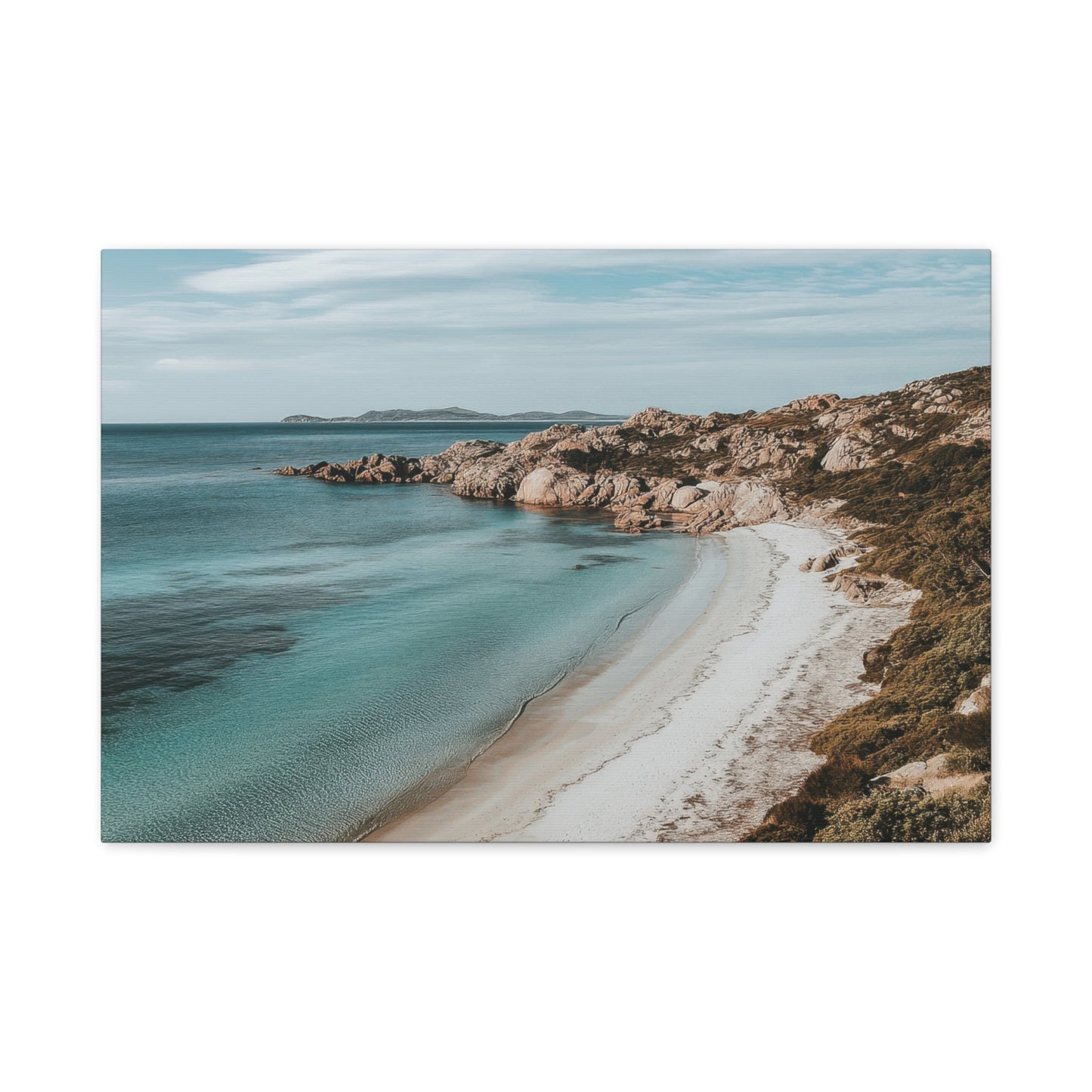 Pristine Coastal Haven Bay - Nature Wall Art - Aestheticanvas