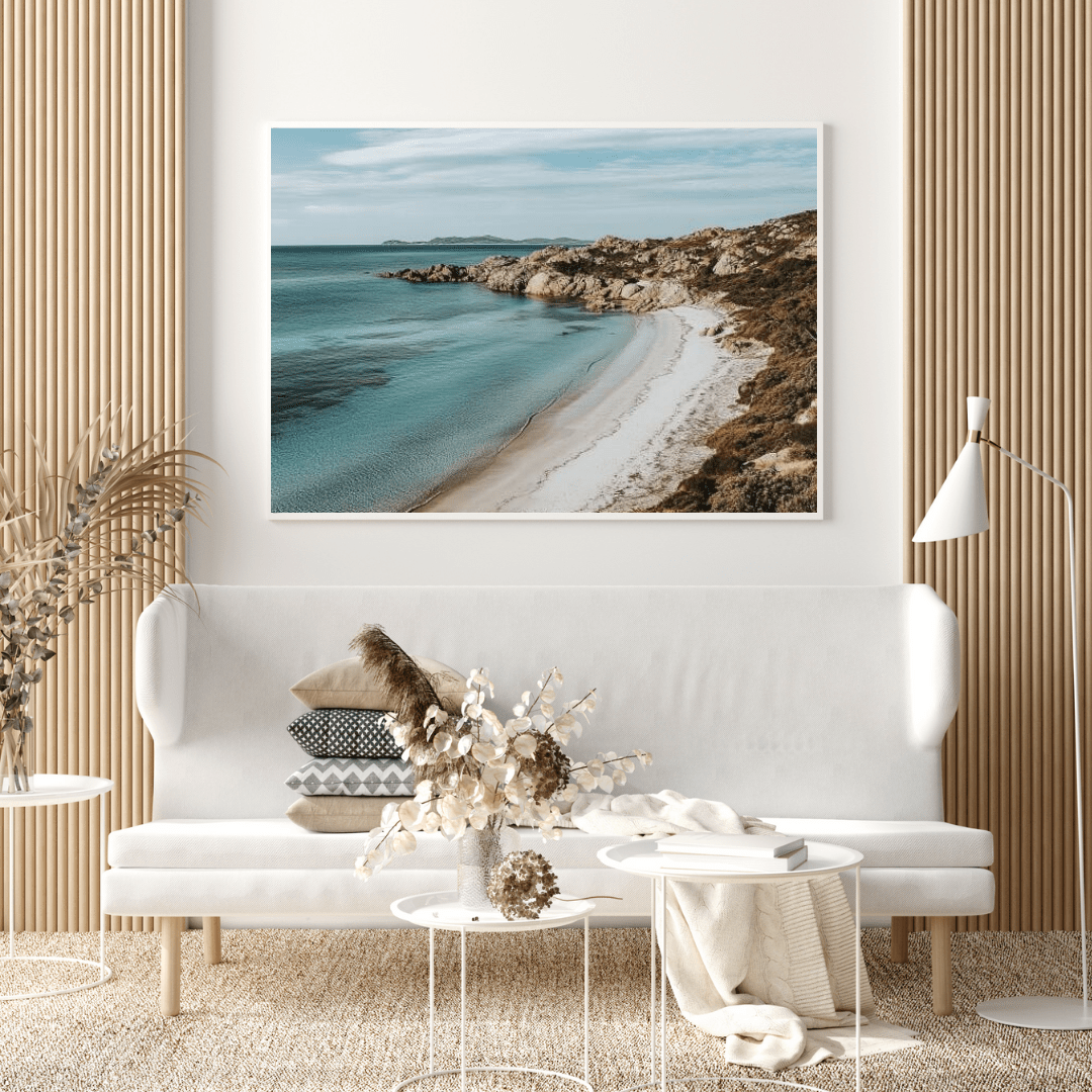 Pristine Coastal Haven Bay - Nature Wall Art - Aestheticanvas