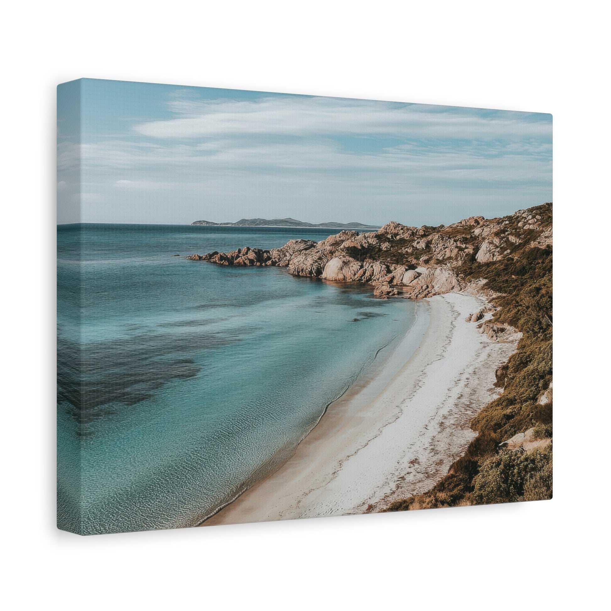 Pristine Coastal Haven Bay - Nature Wall Art - Aestheticanvas